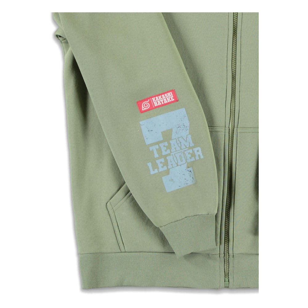 Naruto Zipper Hoodie Kakashi Felpa Offial Licenze