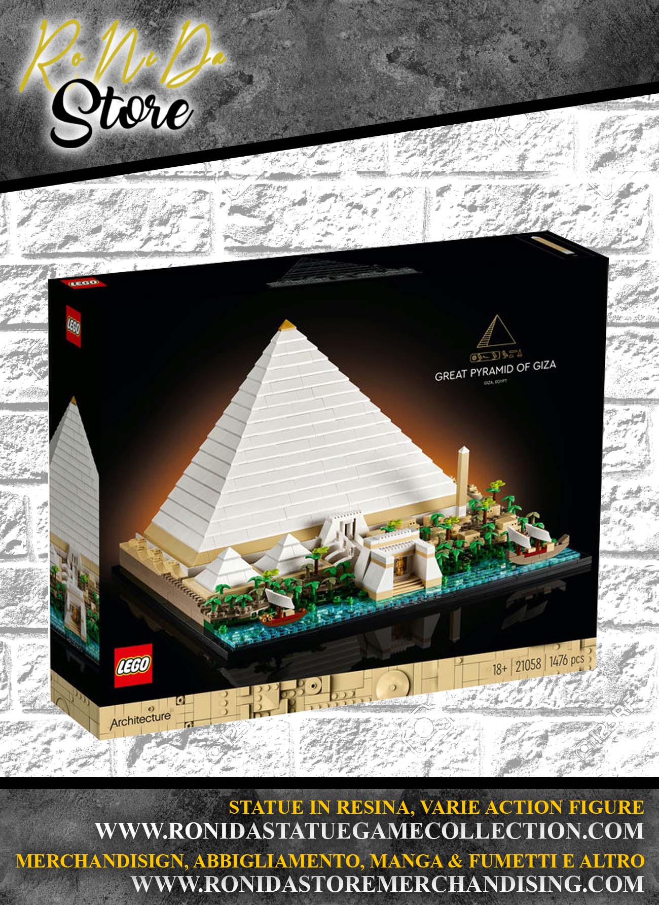 LEGO ARCHITECTURE LA GRANDE PIRAMIDE DI GIZA
