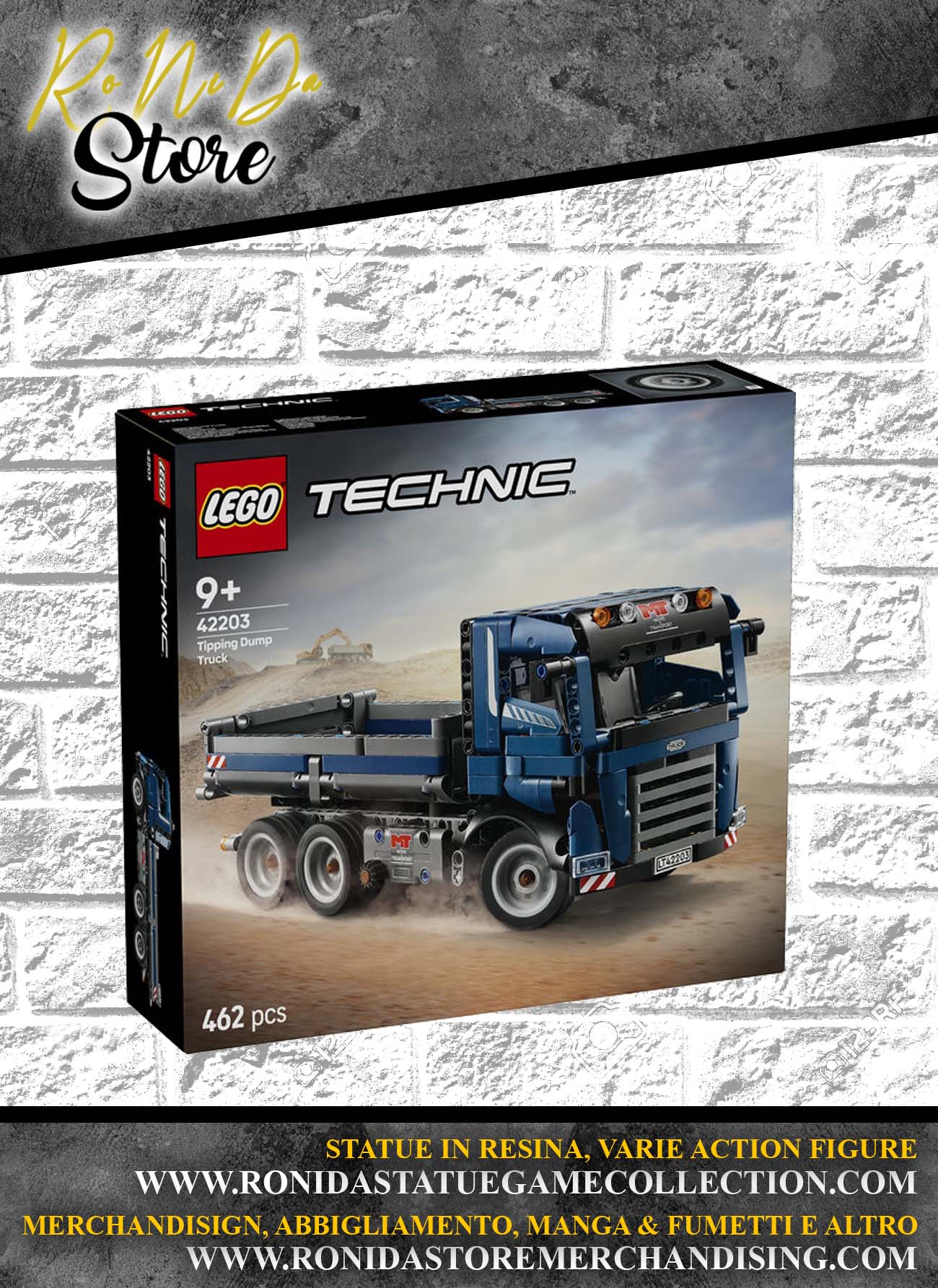 LEGO TECHNIC AUTOCARRO CON CASSONE RIBALTABILE
