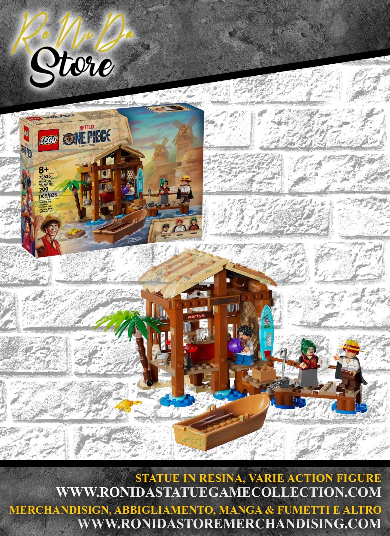 LEGO - ONE PIECE LA CAPANNA DEL VILLAGGIO FOOSHA