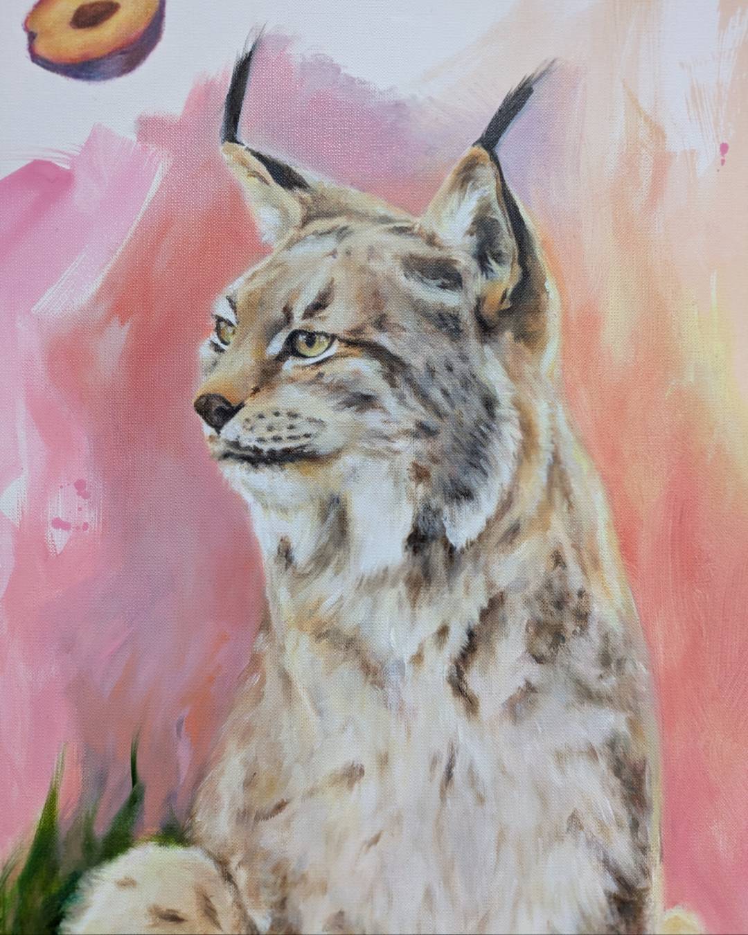 Lynx Portrait Painting