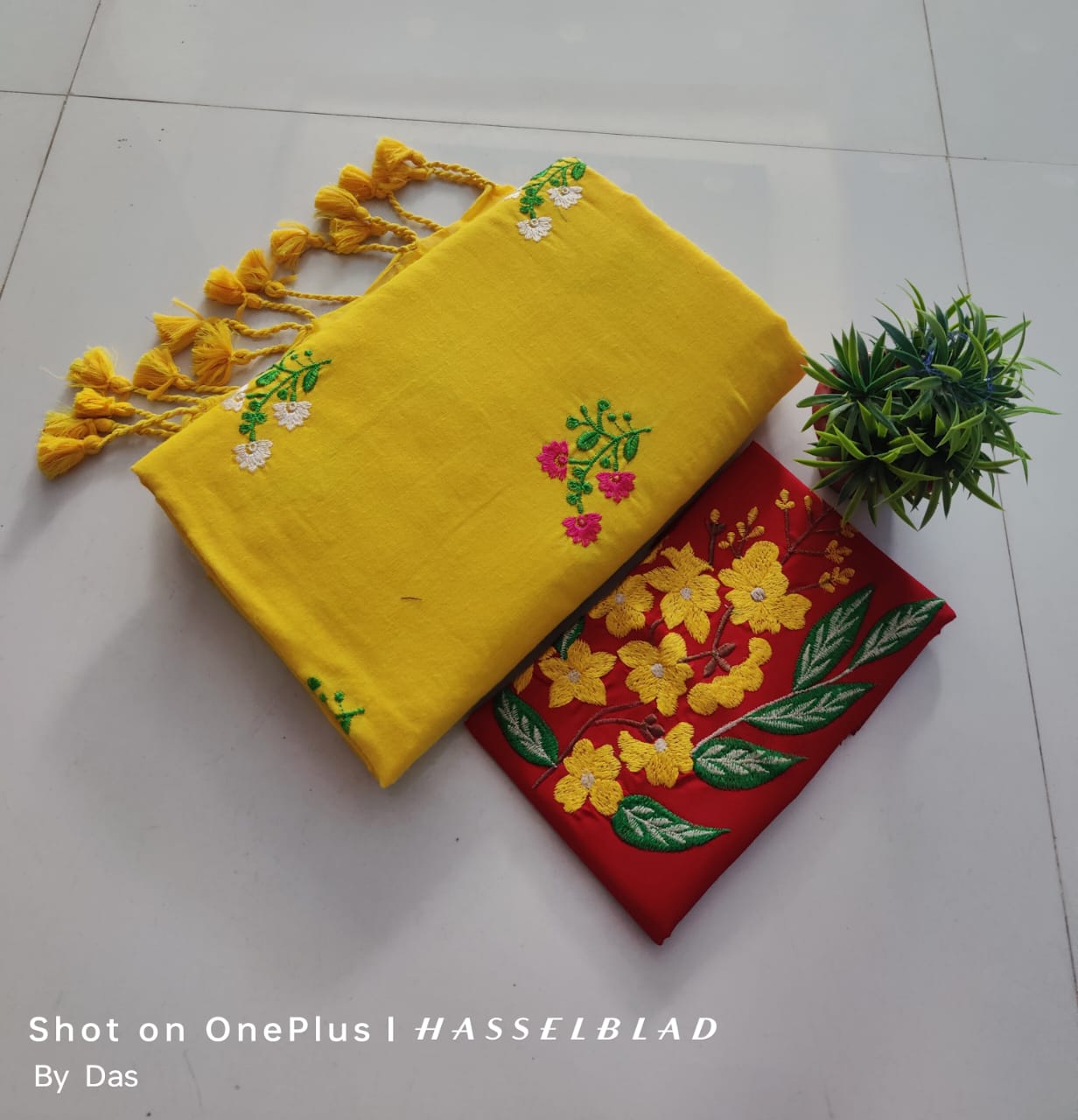 Embroidered Fabric Set