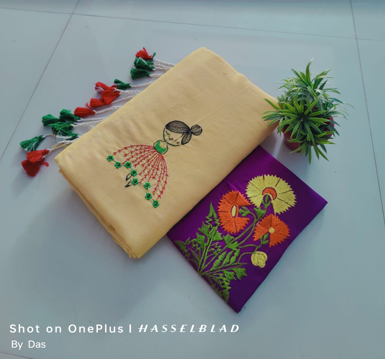 Embroidered Fabric Set