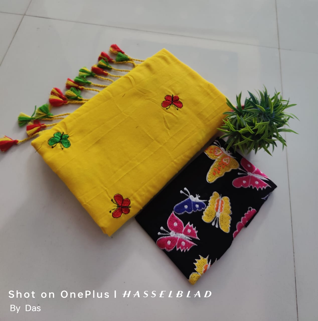 Colorful Embroidered  saree