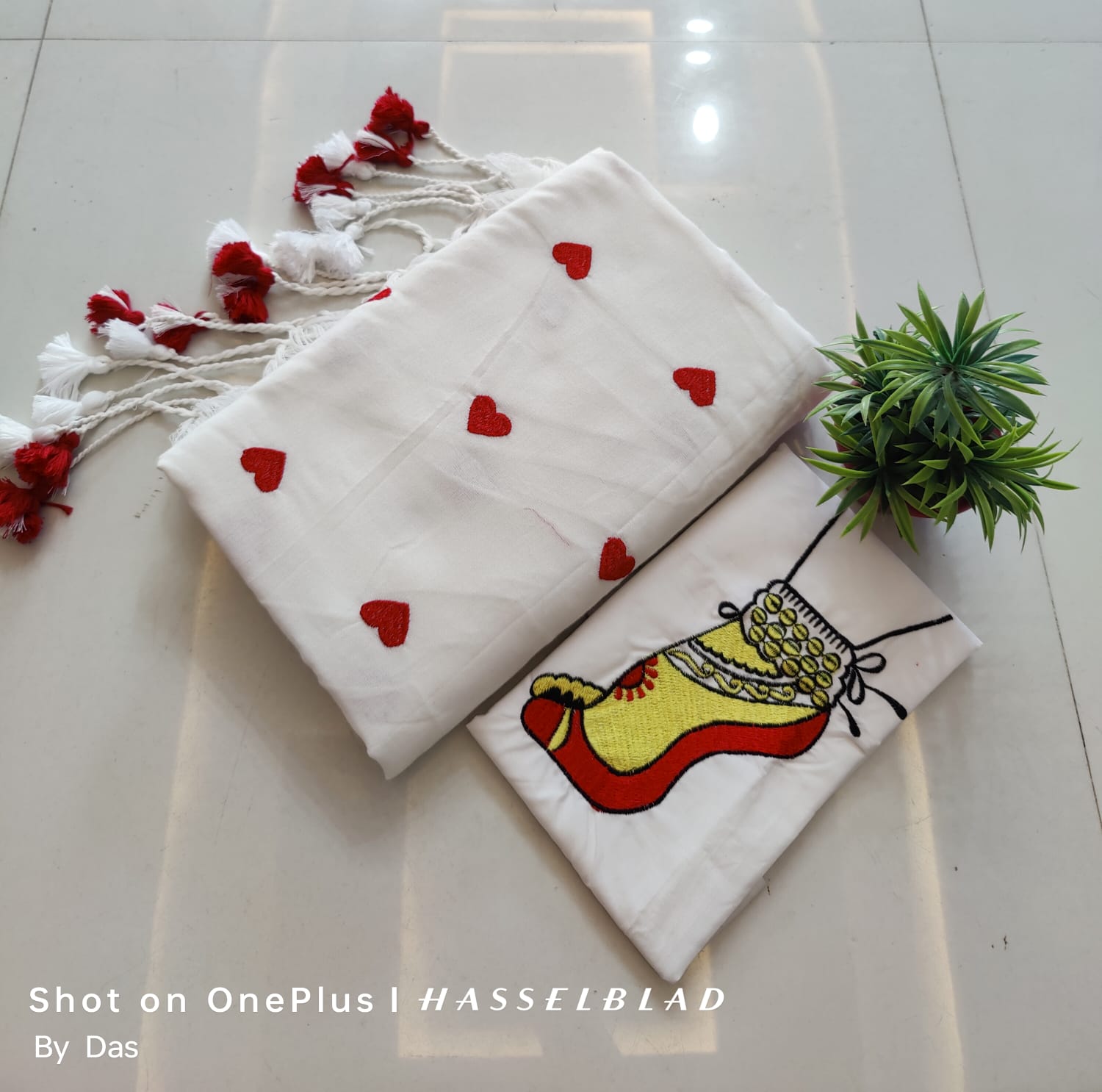 Handcrafted White Scarves