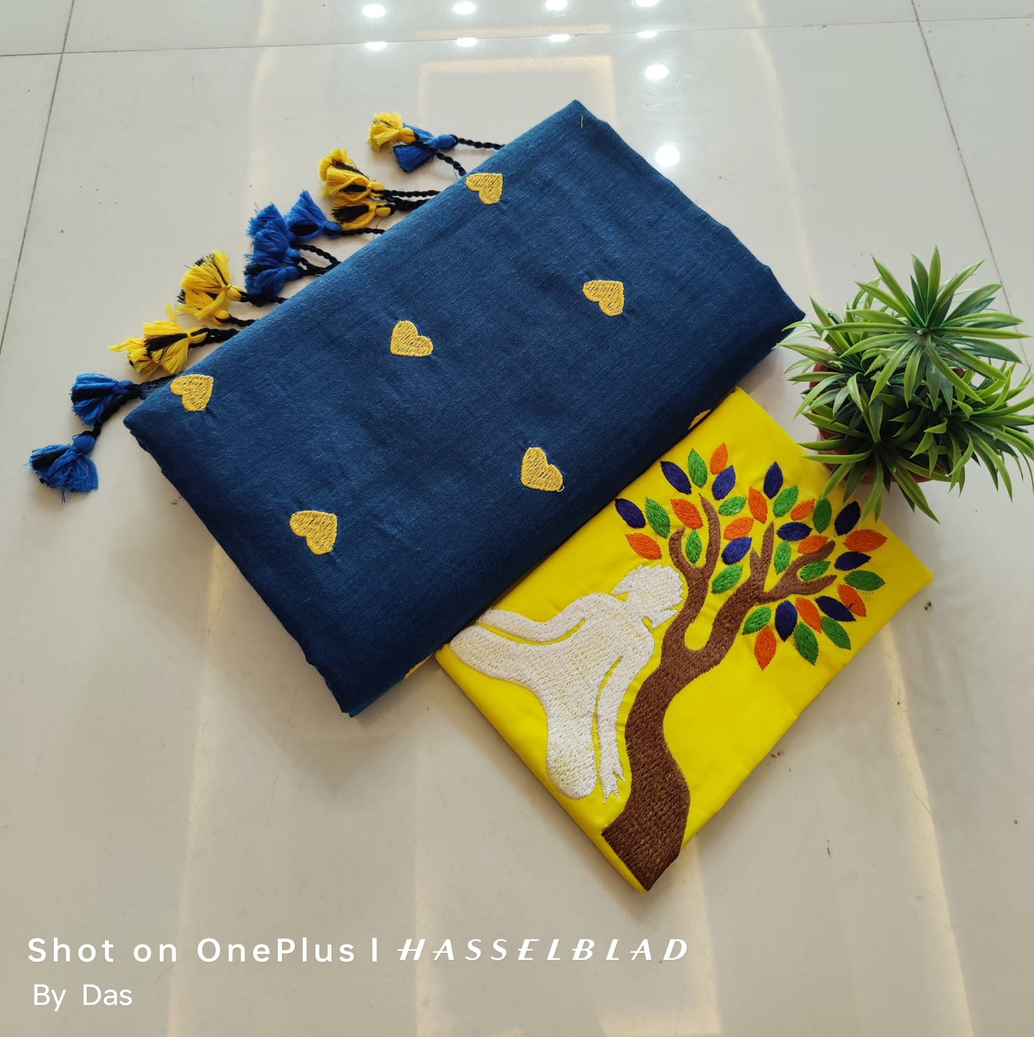 Set of Embroidered Fabrics