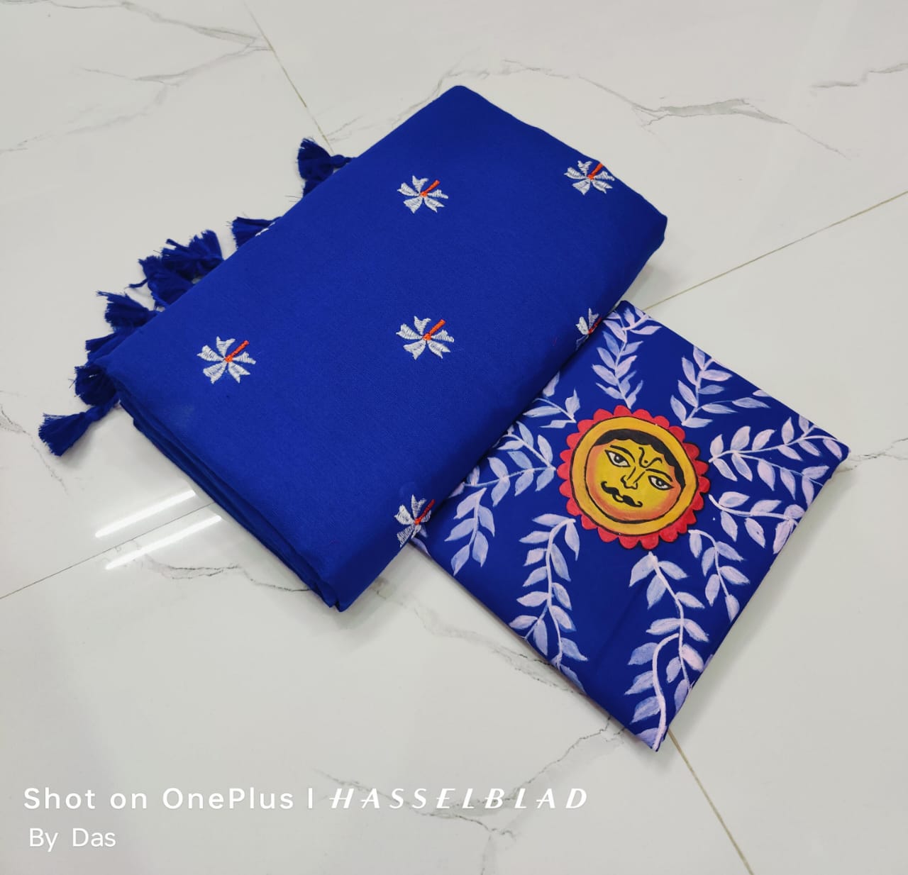 Handwoven Blue Saree
