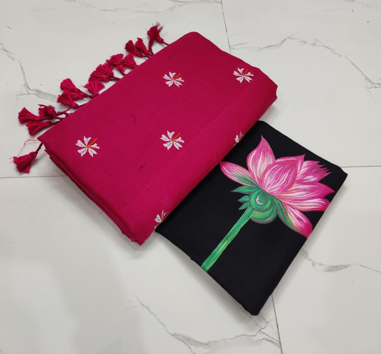 Hand-Crafted Floral Saree