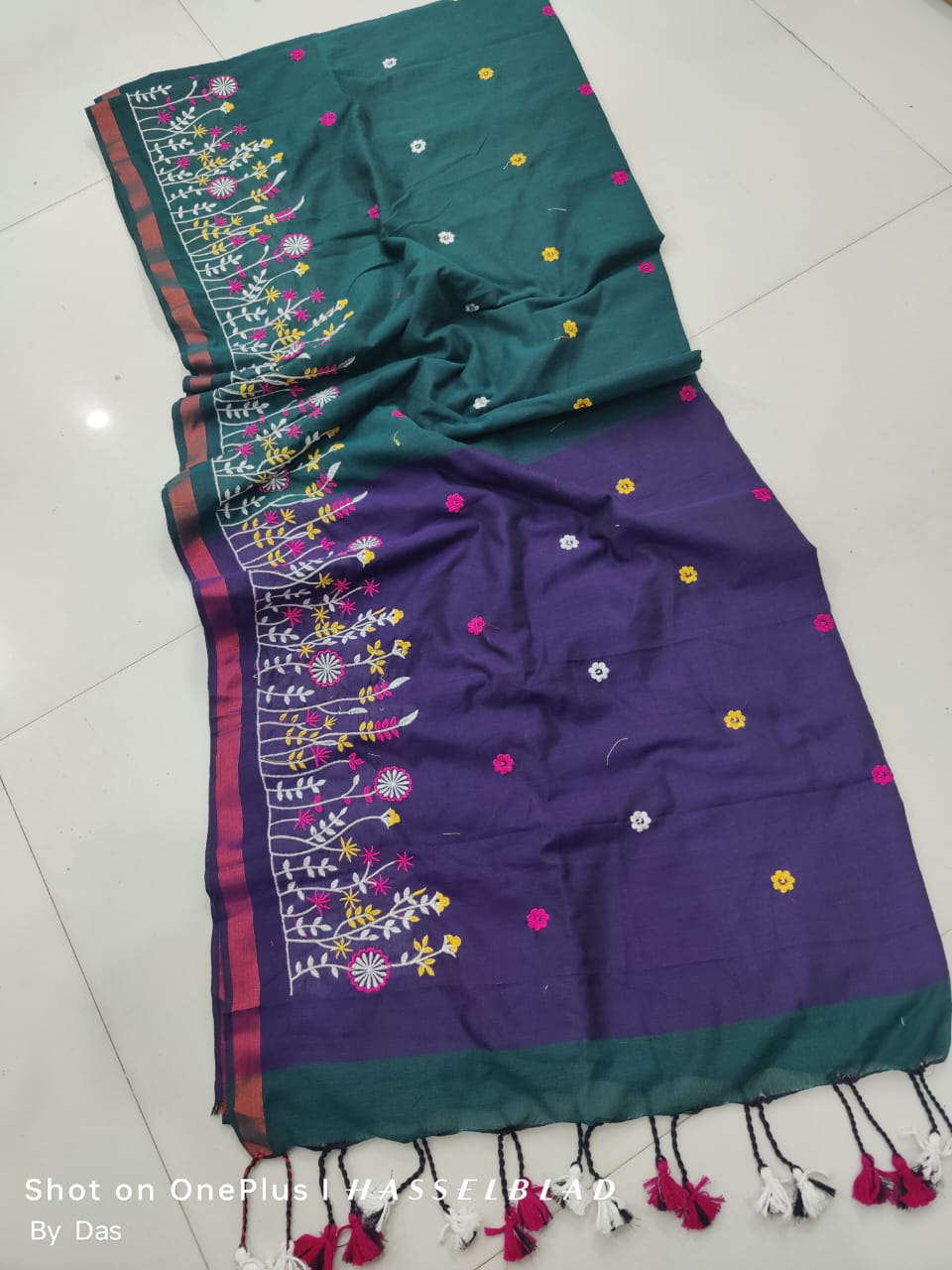 Colorful Embroidered Shawl
