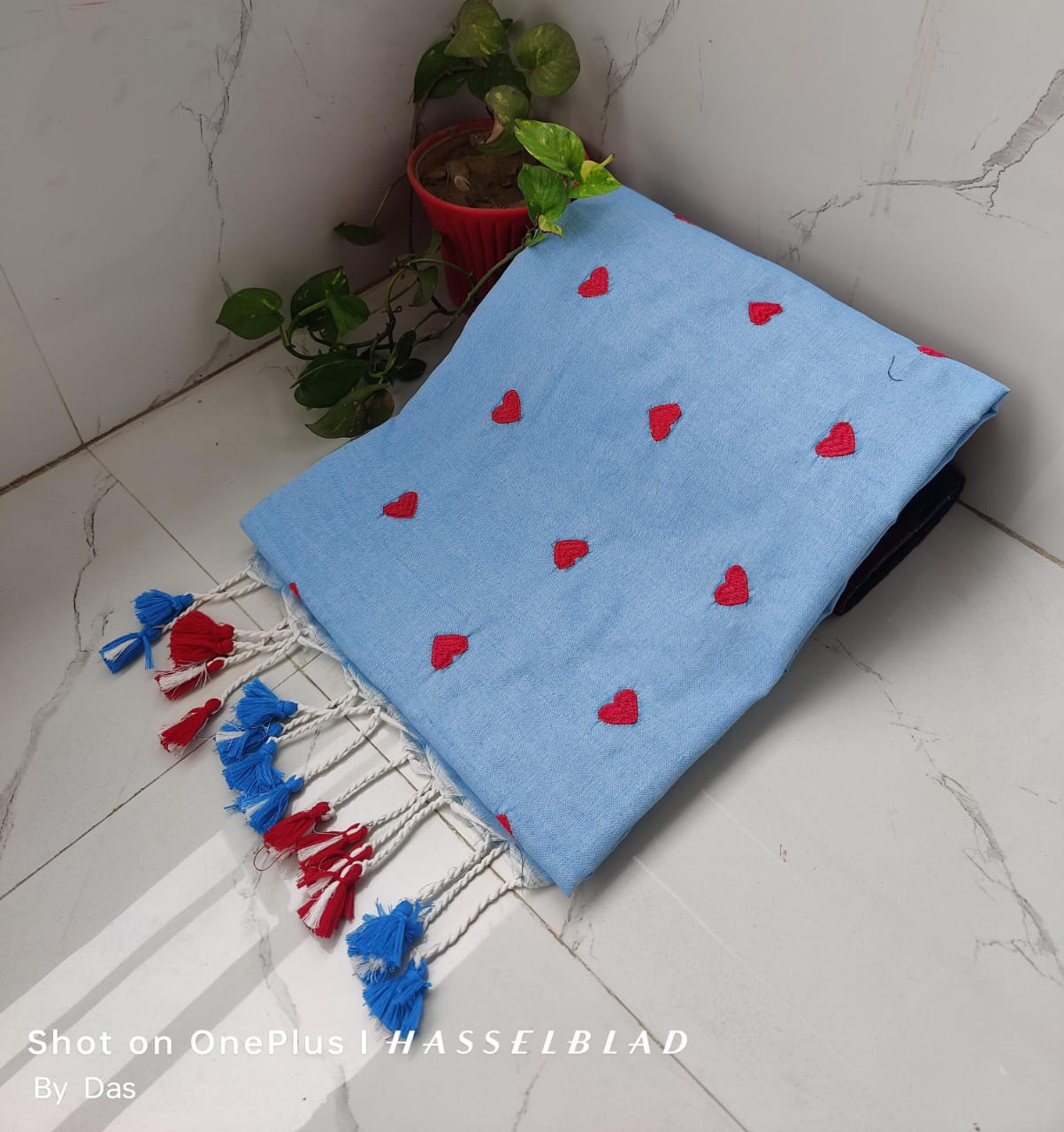 Light Blue Scarf