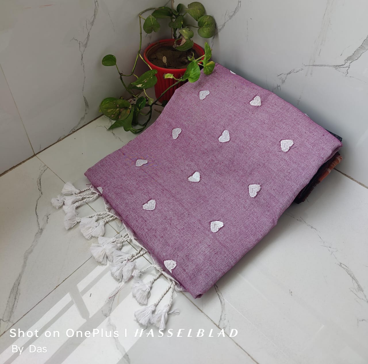 Handwoven Purple Shawl