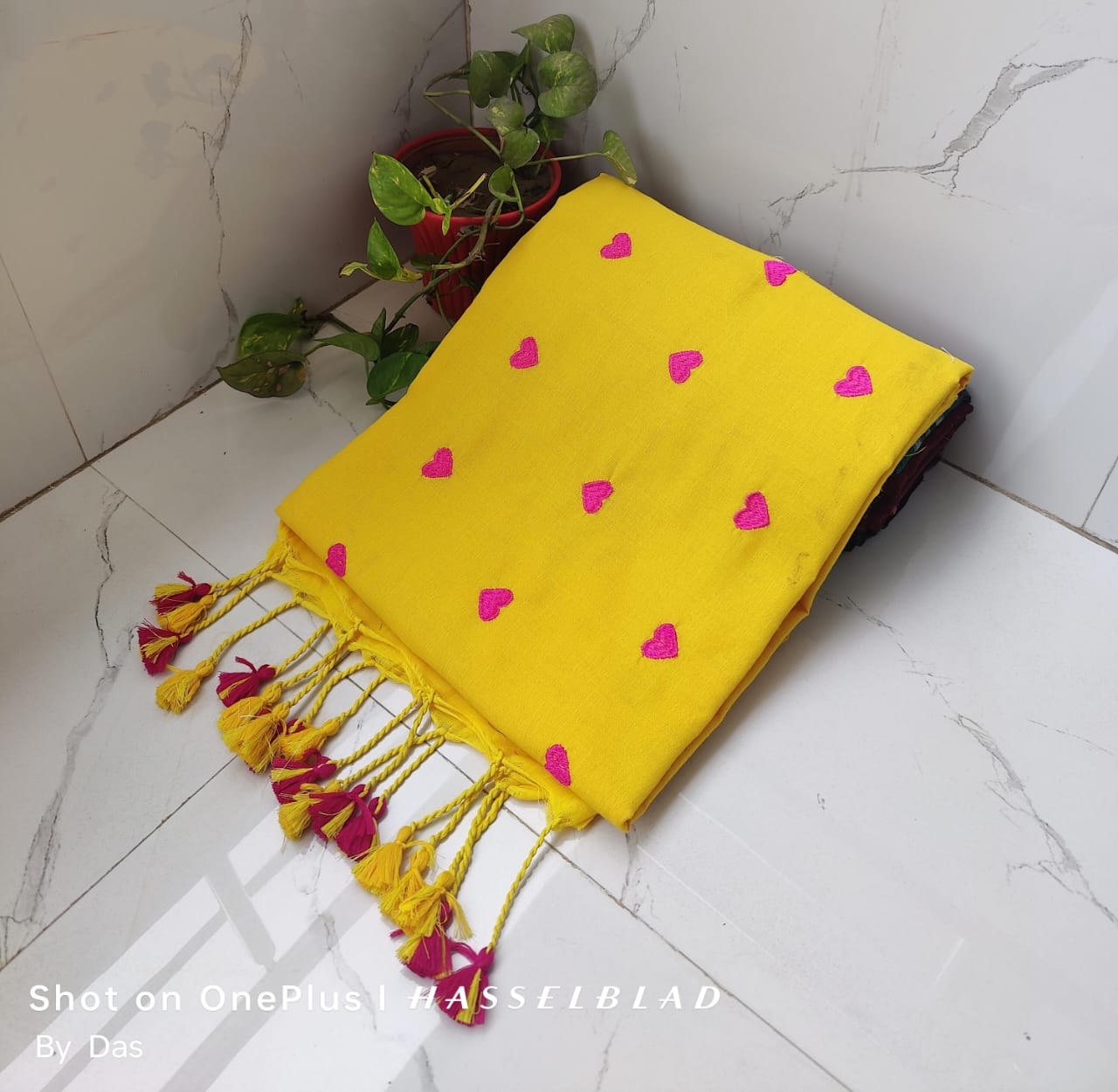 Yellow Handwoven Scarf