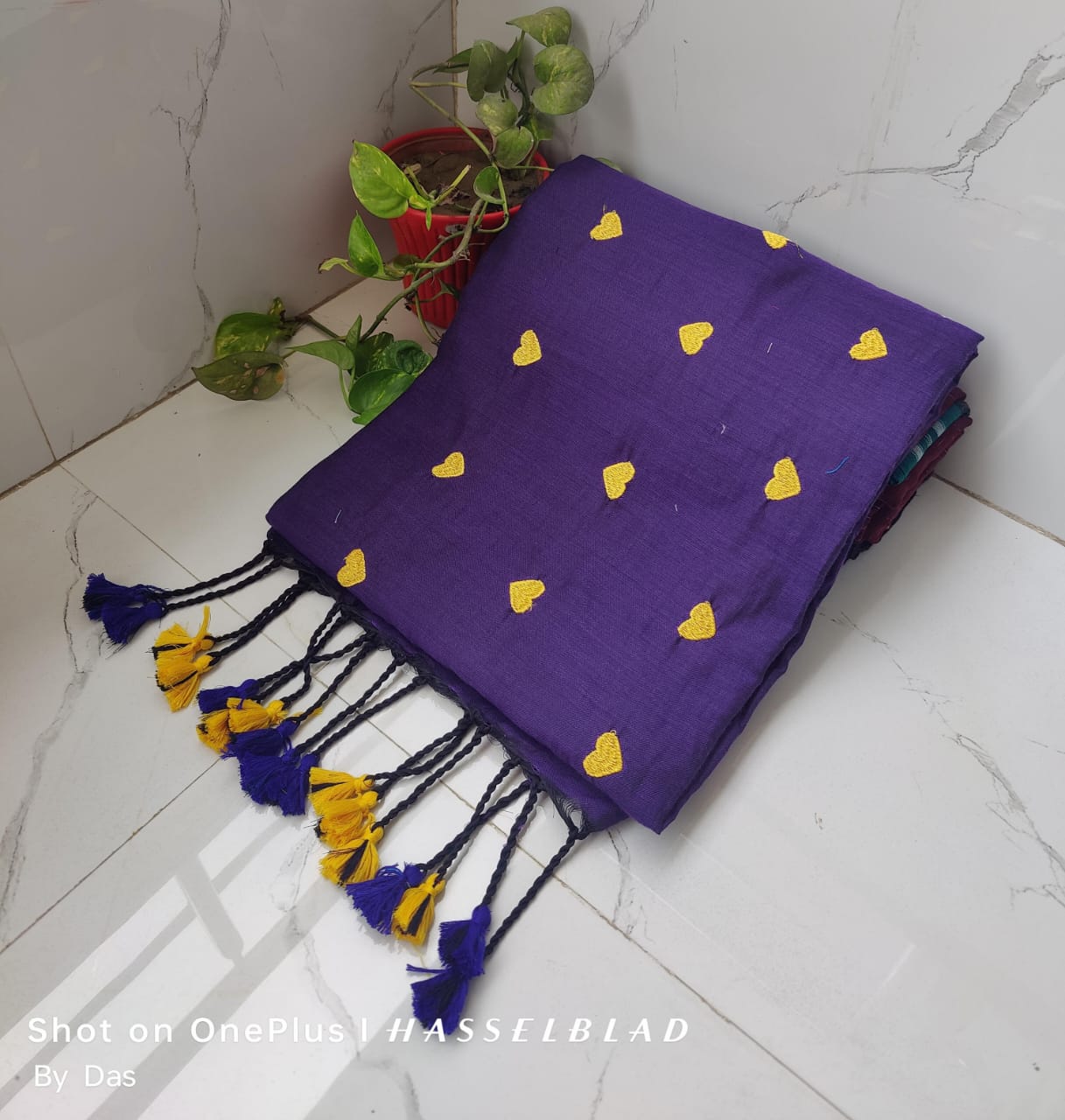 Purple Handmade Scarf