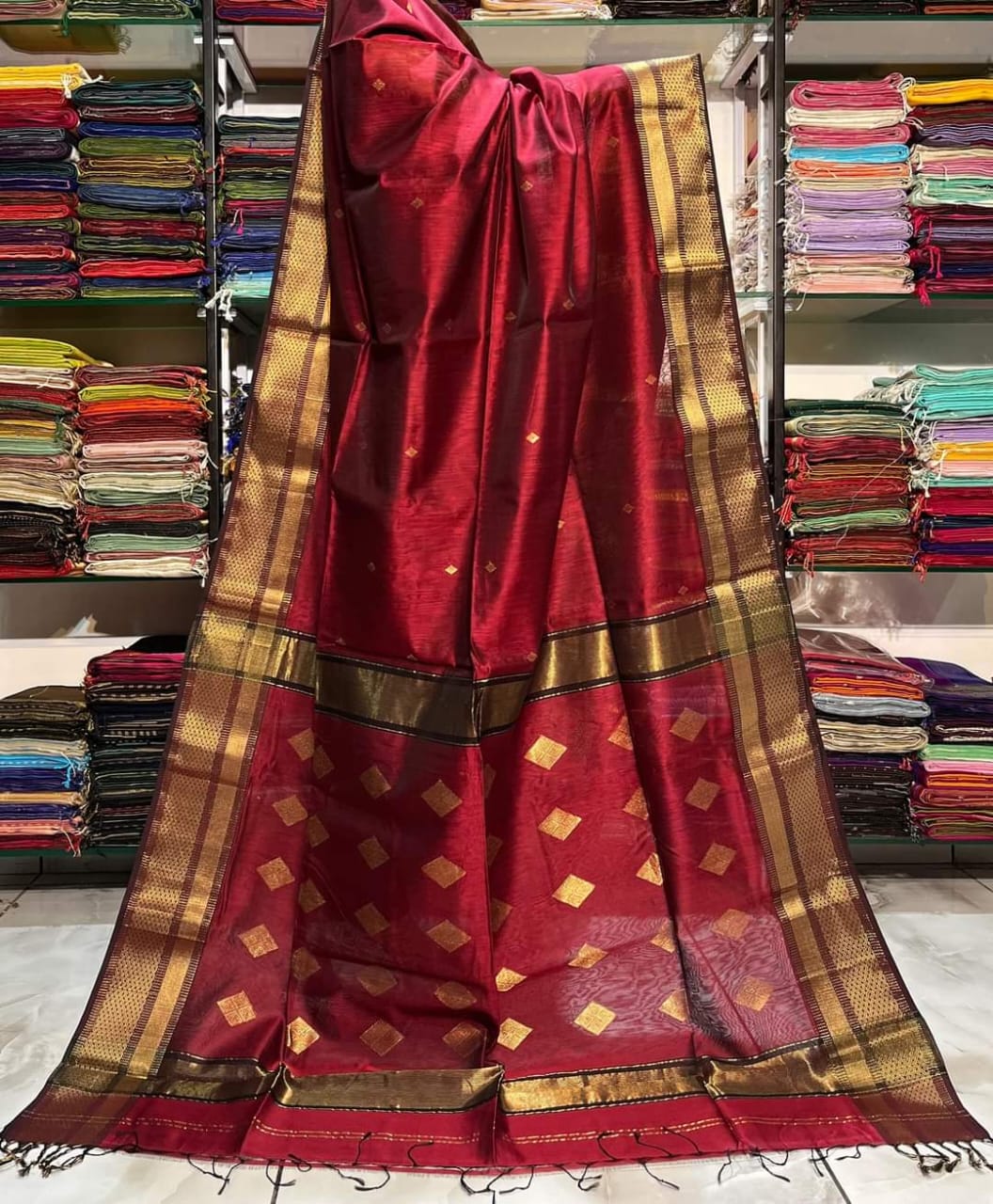 Red Silk Saree