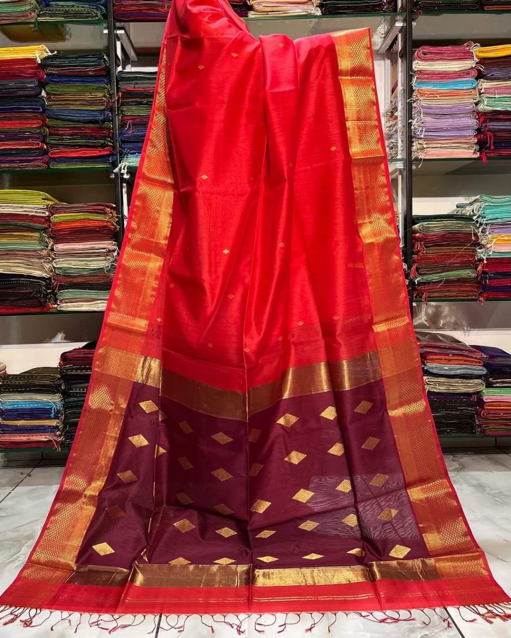 Elegant Red Saree