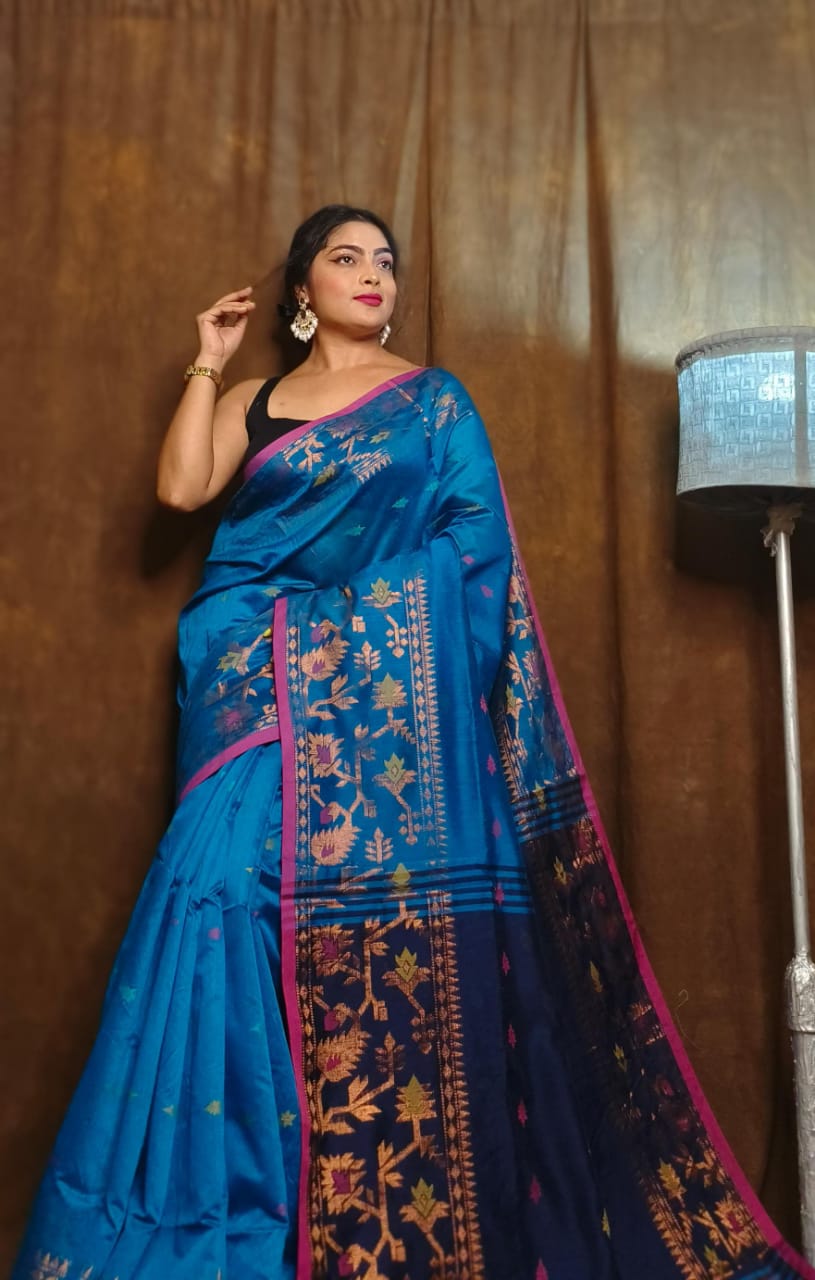 Elegant Blue Saree