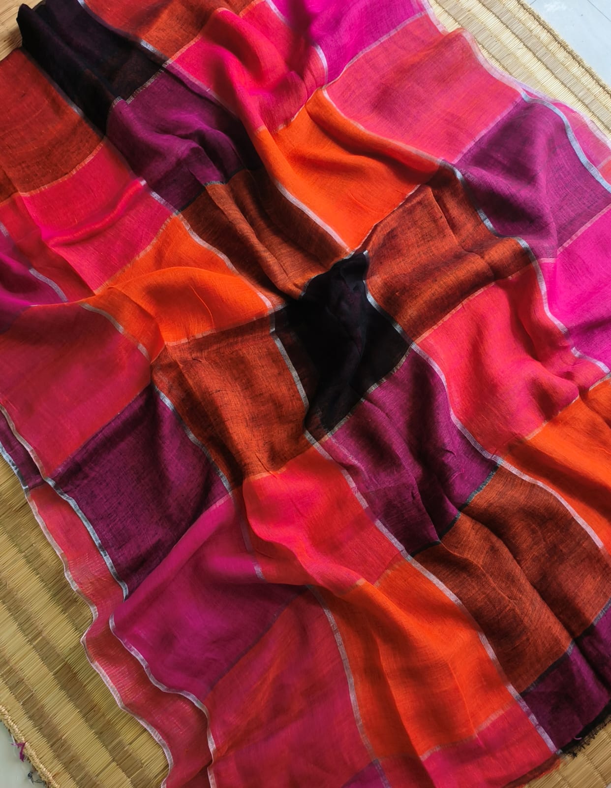 Handwoven Multicolor Saree