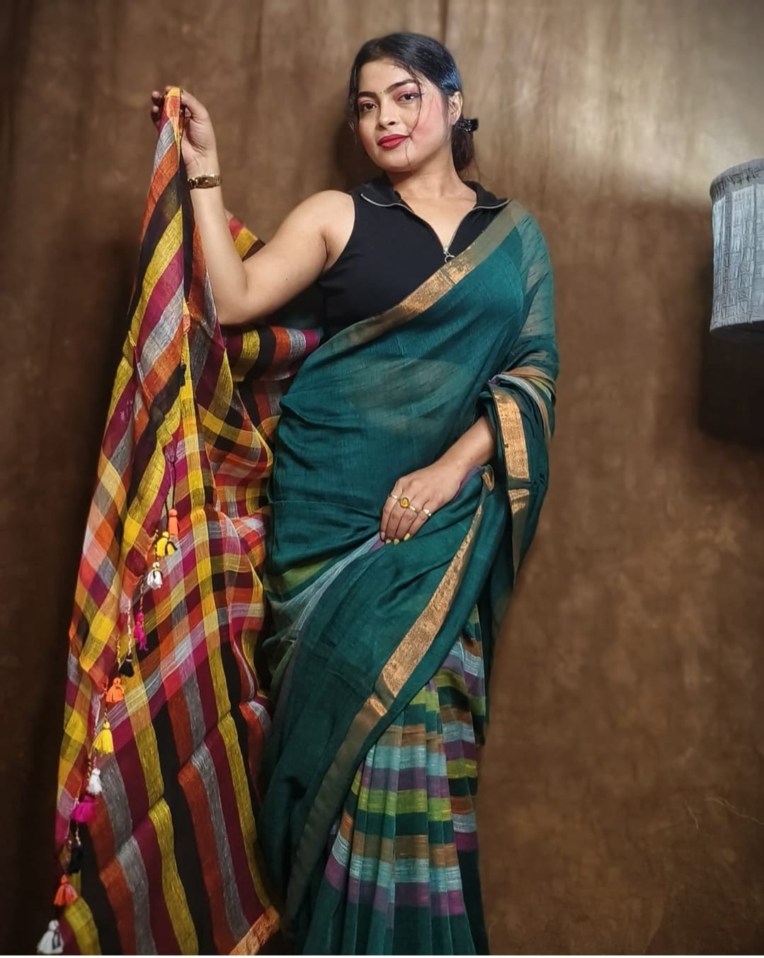 Elegant Green Saree