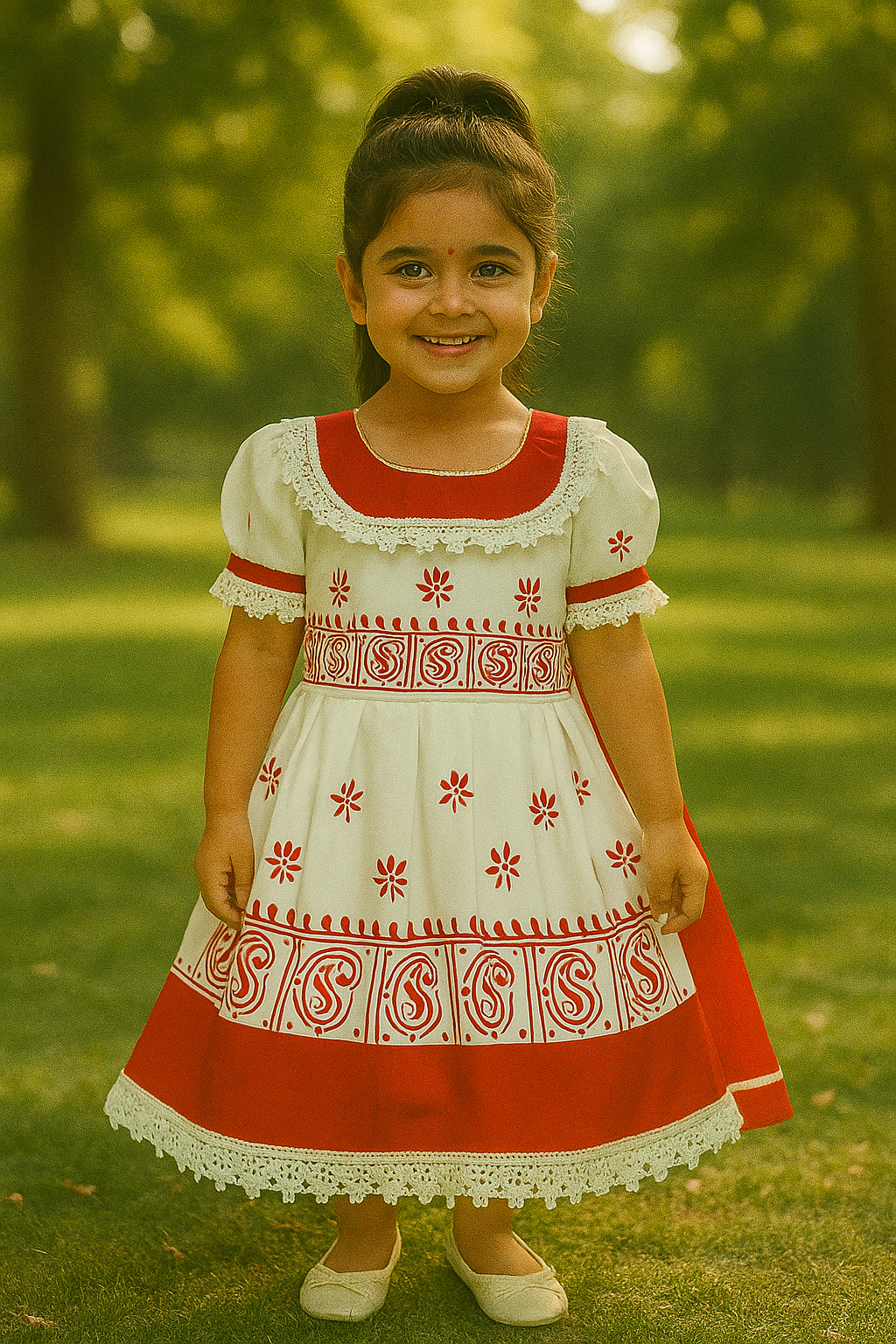 Traditional Embroidered Children's Dress