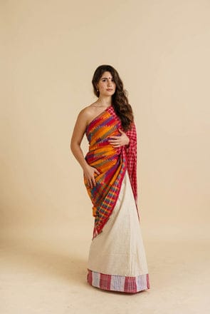 Traditional Multicolored Saree