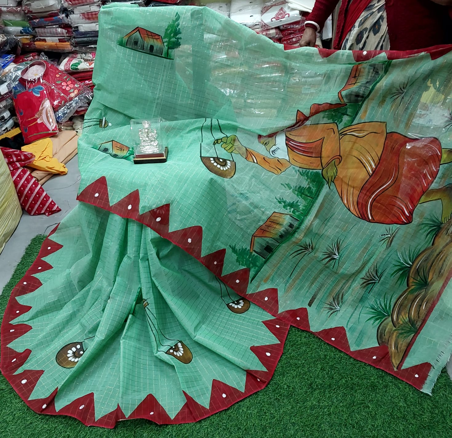Hand-painted Saree