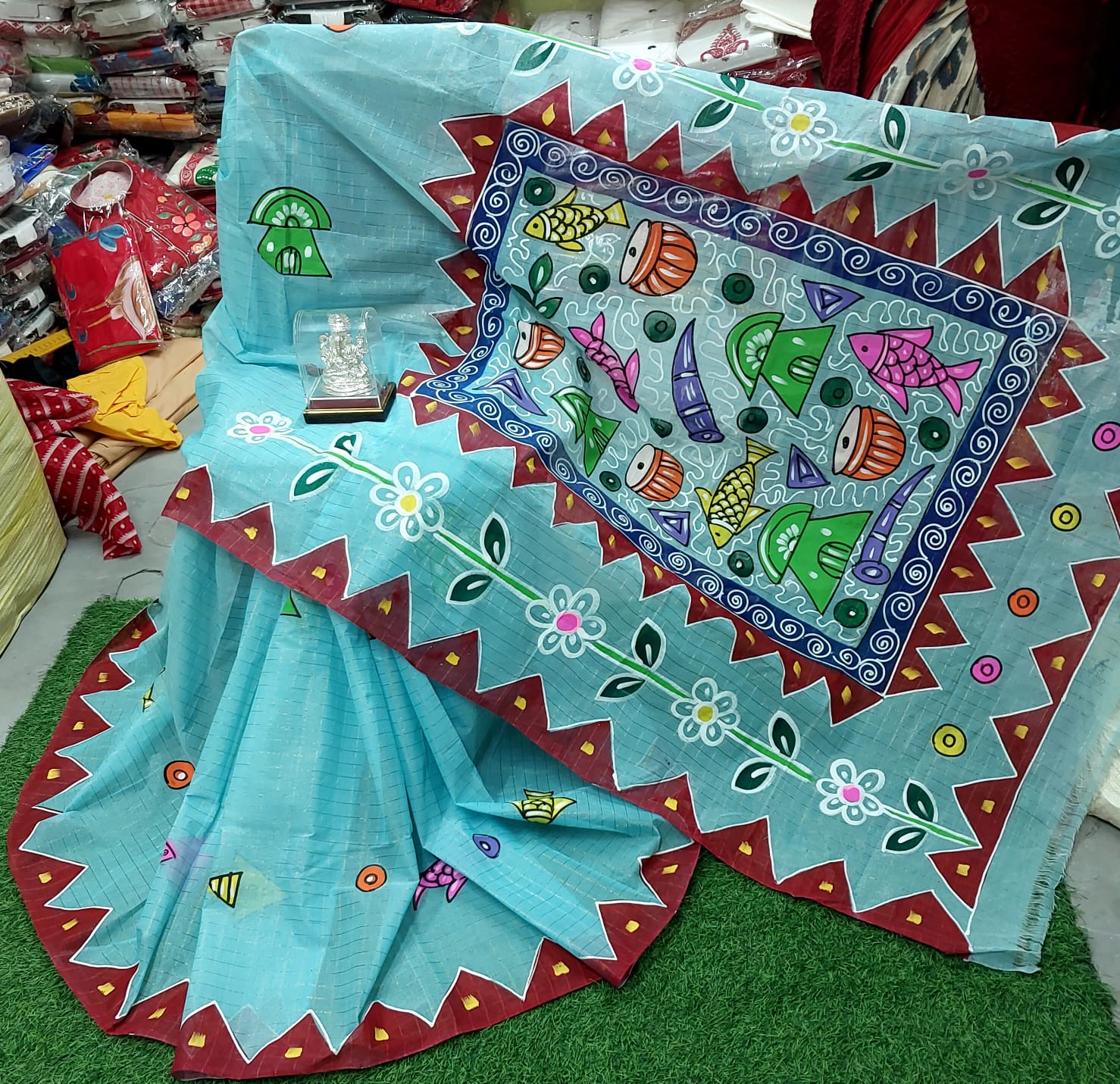 Hand-painted Saree