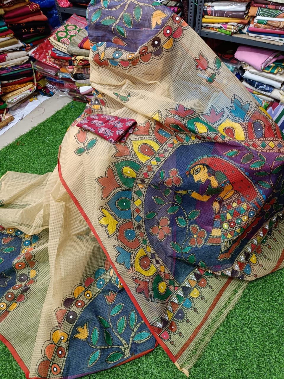 Kota Hand-painted Saree