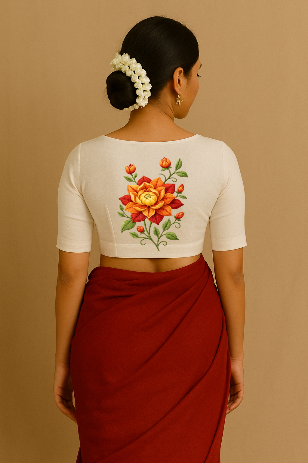 Floral Ivory Blouse