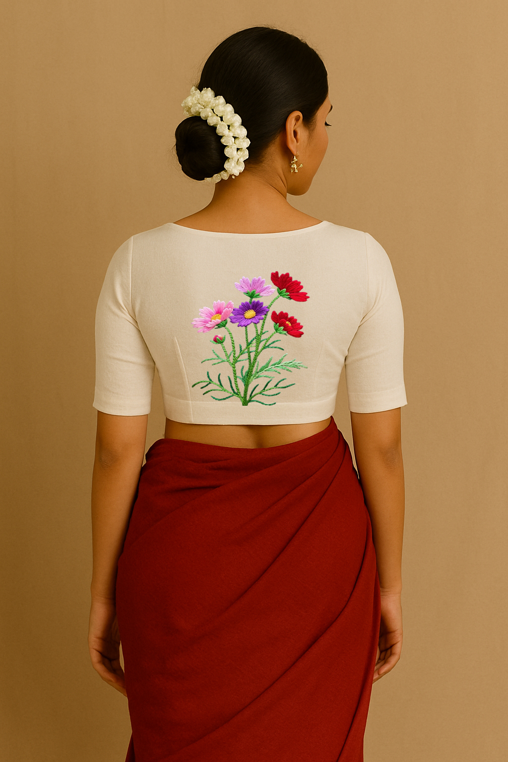 Embroidered Floral Blouse