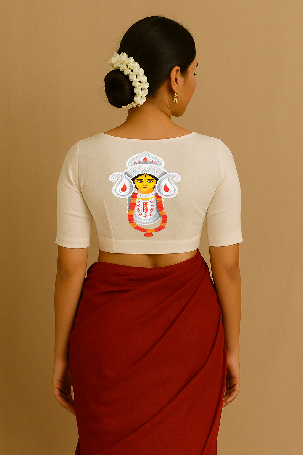 Hand-Painted Goddess Blouse