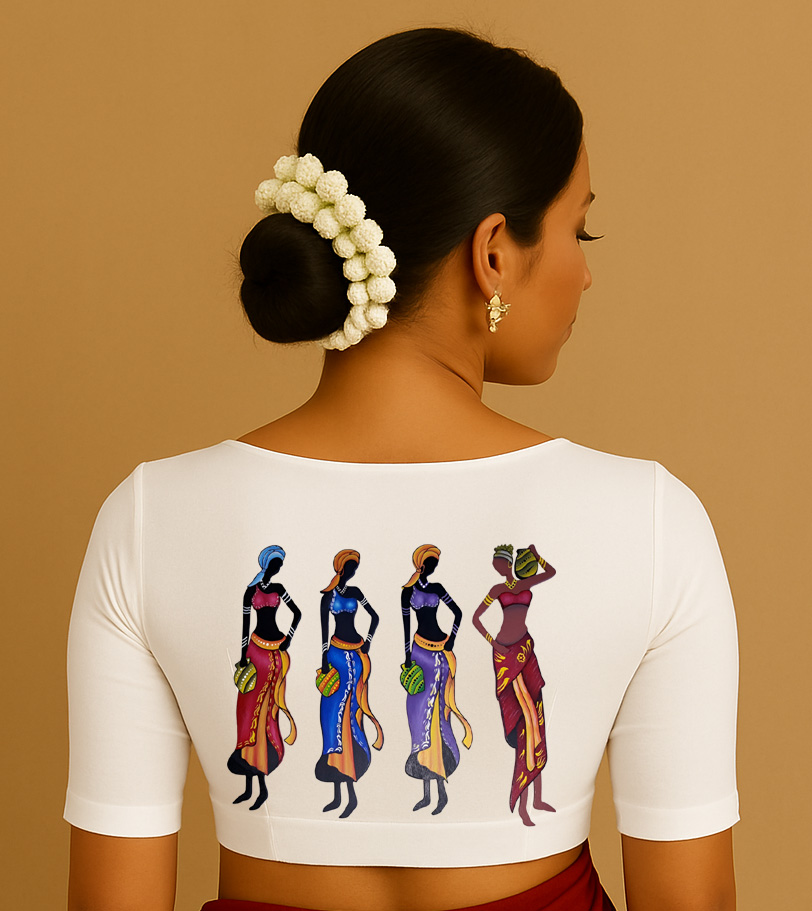 Ethnic Art Back Blouse