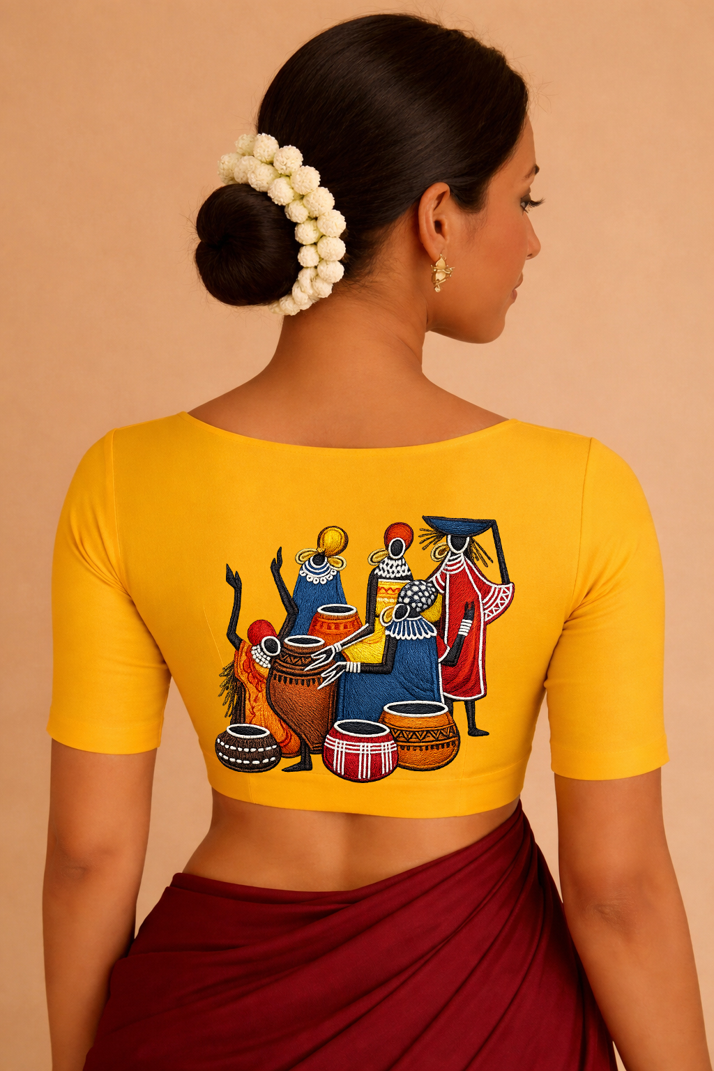 Tribal Art Yellow Blouse