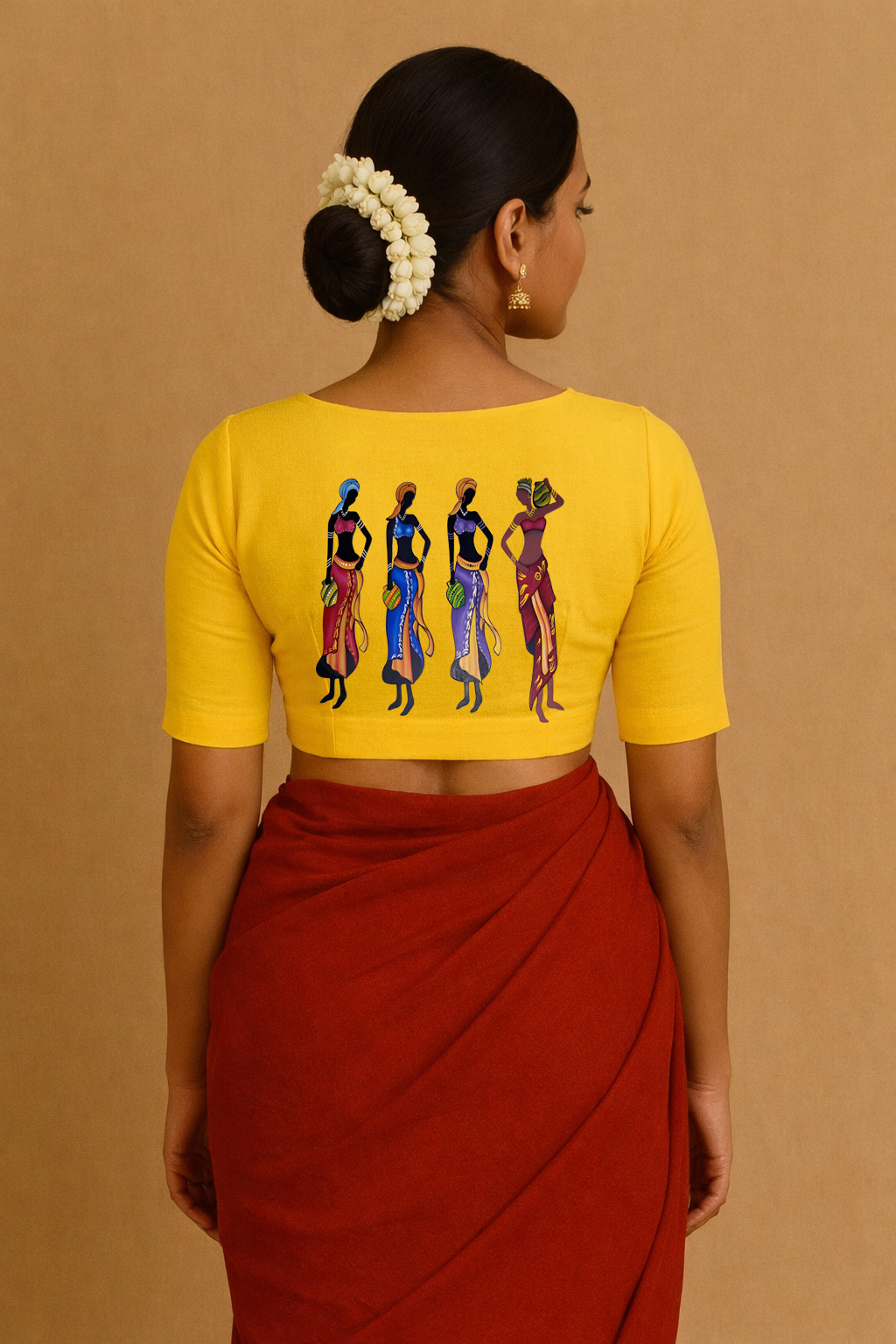 Ethnic Art Print Blouse