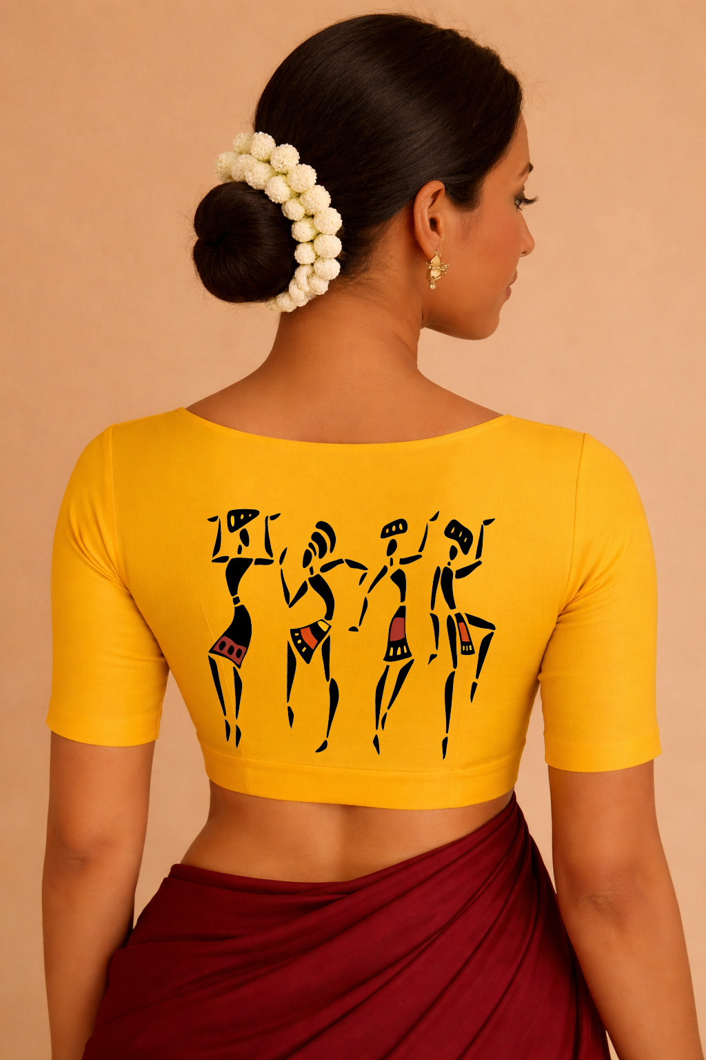 Tribal Art Yellow Blouse