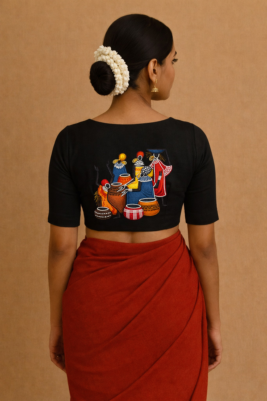 Black Handcrafted Blouse