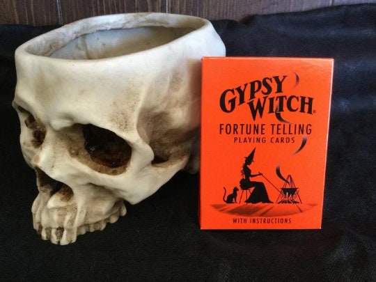 Gypsy Witch Fortune Telling Deck- Divination Cards, Tarot Cards, Playing cards, Fortune Telling Cards, Gypsy Fortune deck Active