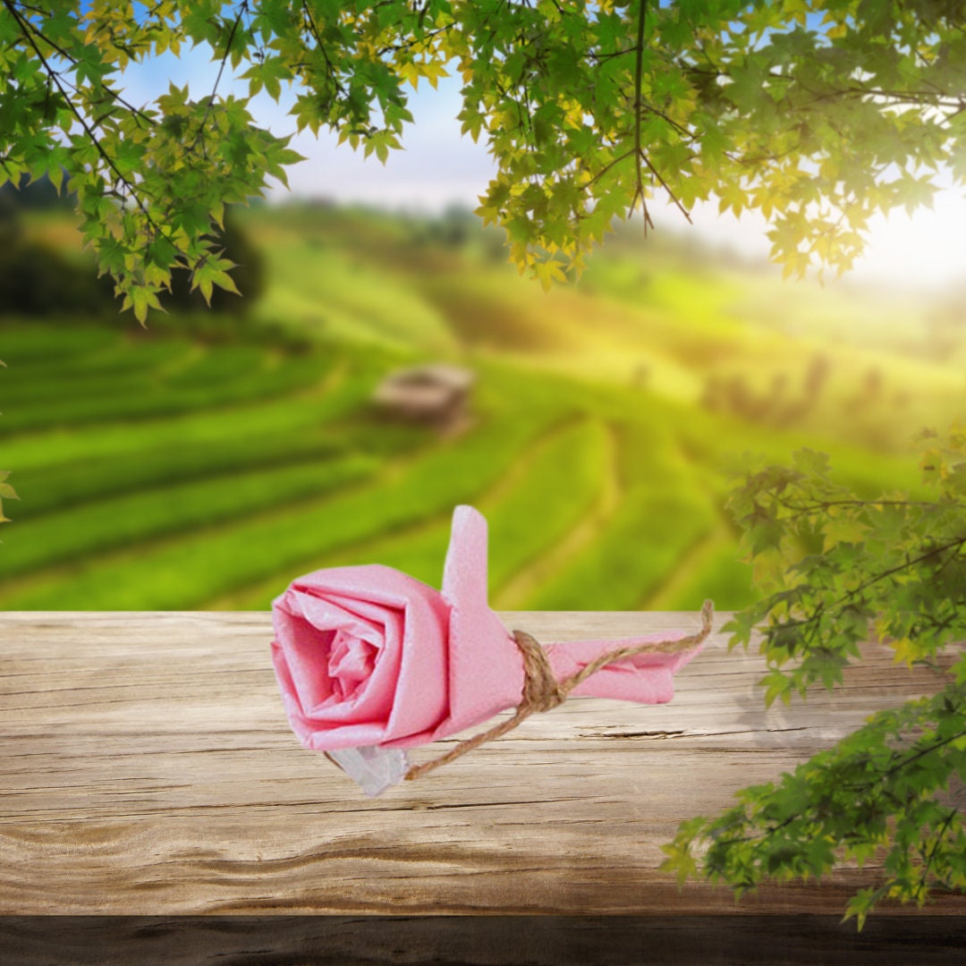 Emotional Release Rose Ritual Kit: Quartz Crystal Infused Keepsake