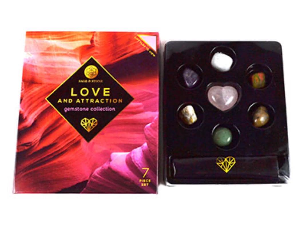 Love and Attraction Gemstone Kit | crystal kits | crystal stones and gemstones | gift box gifts