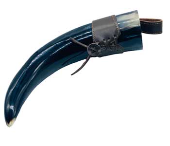 Viking Cattle Horn Beer Mug and Holster: Ethically Sourced Tankard