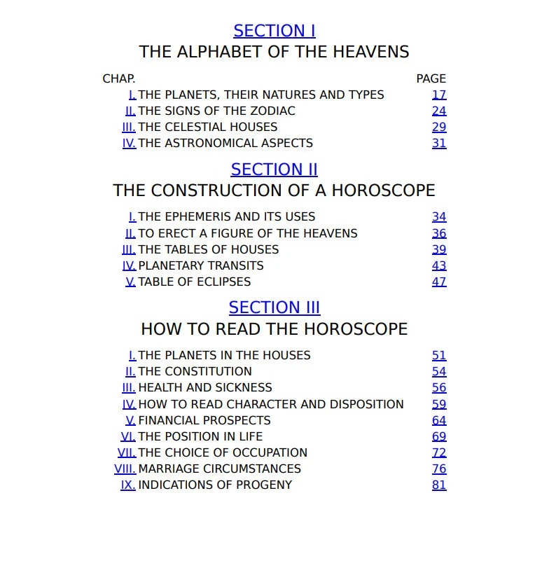 Astrology Book by Sepharial: Make & Read Your Horoscope (PDF Download)