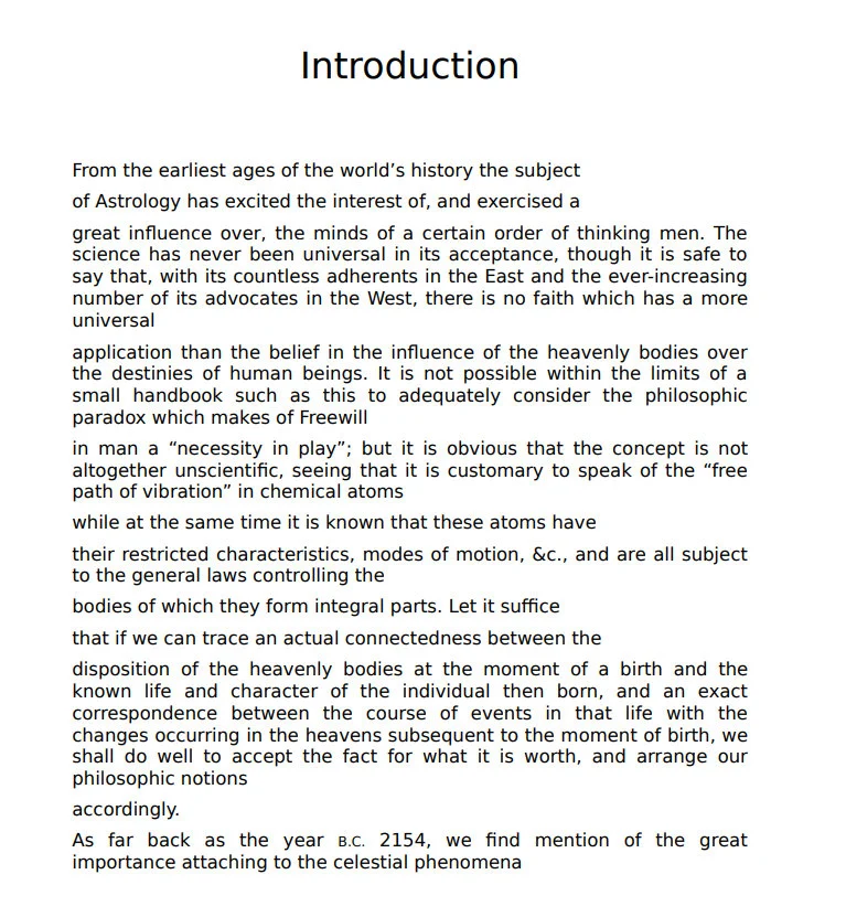 Astrology Book by Sepharial: Make & Read Your Horoscope (PDF Download)