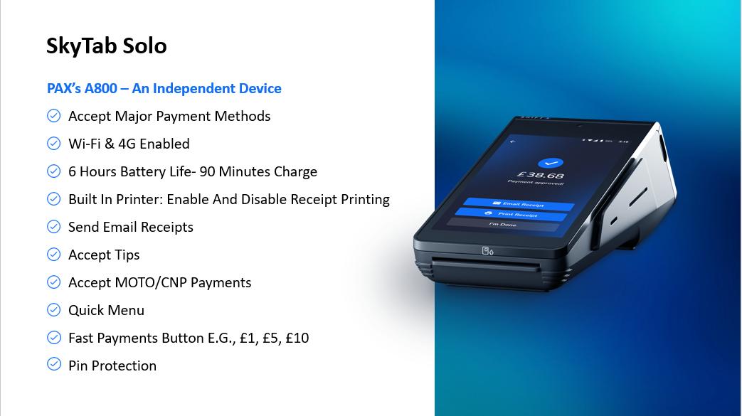 SkyTab Solo Payment Terminal