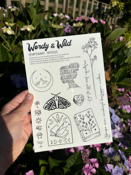 Bookish Temporary Tattoos