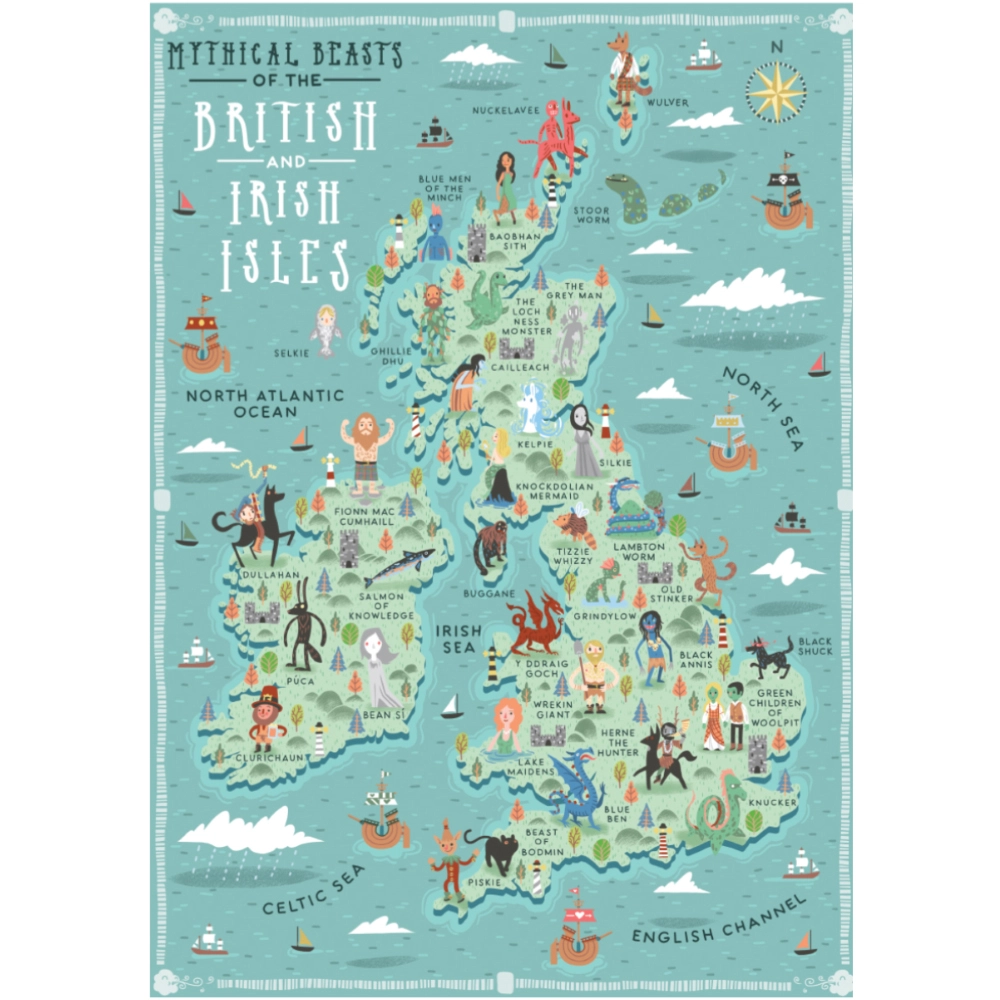 Mythological Maps of the British Isles OR Germany