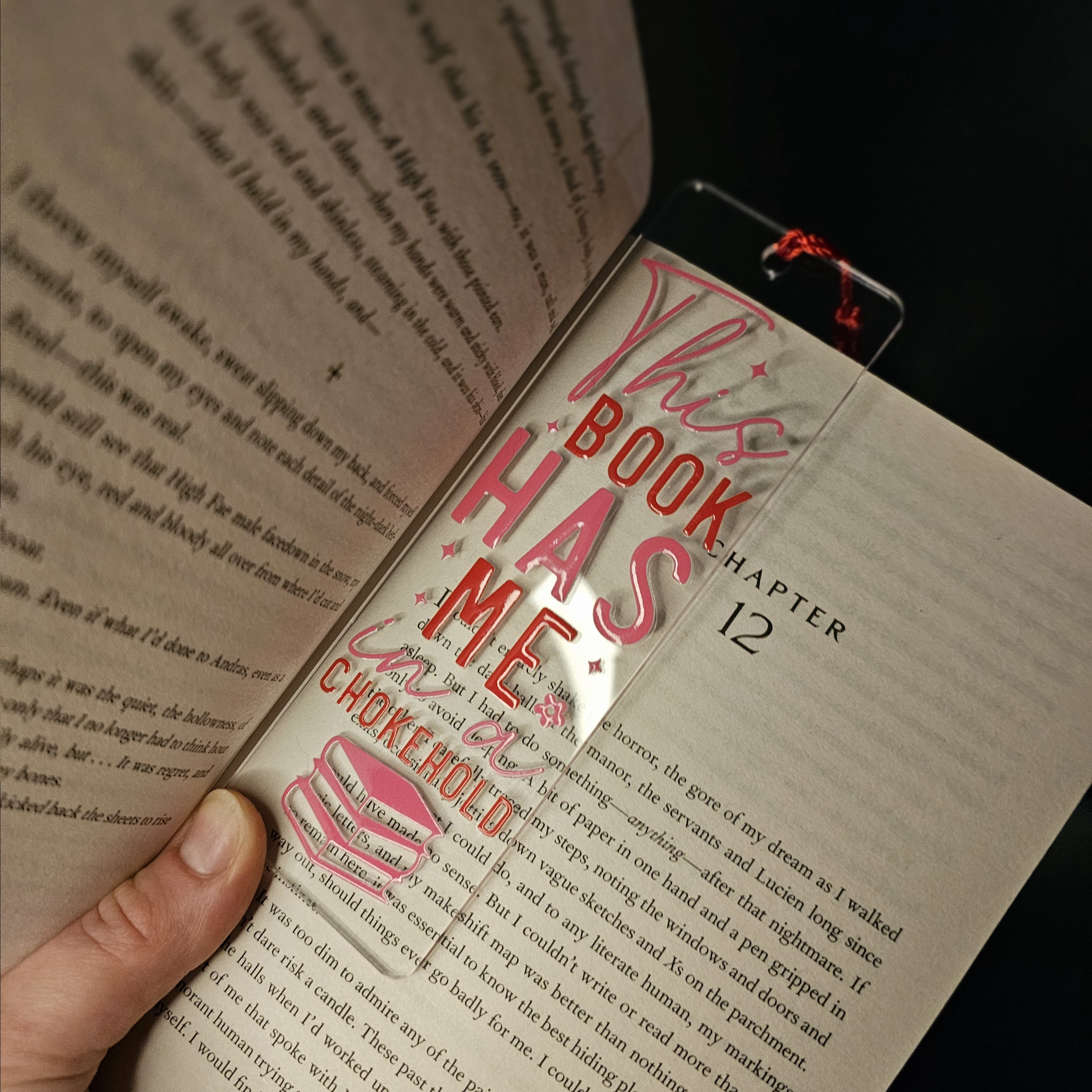 In a Chokehold Acrylic Bookmark