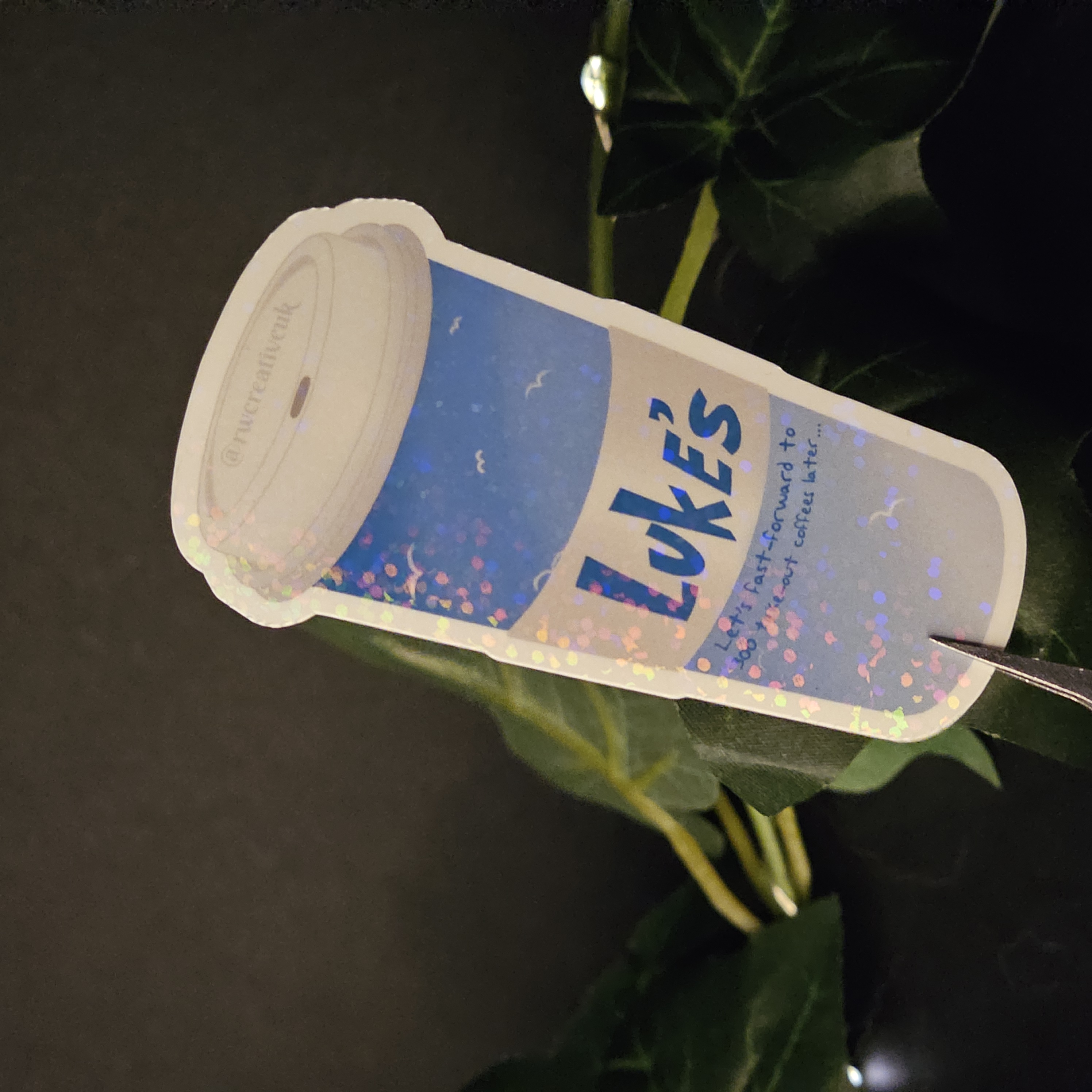 Luke's Takeout Cup x 1989 Sticker