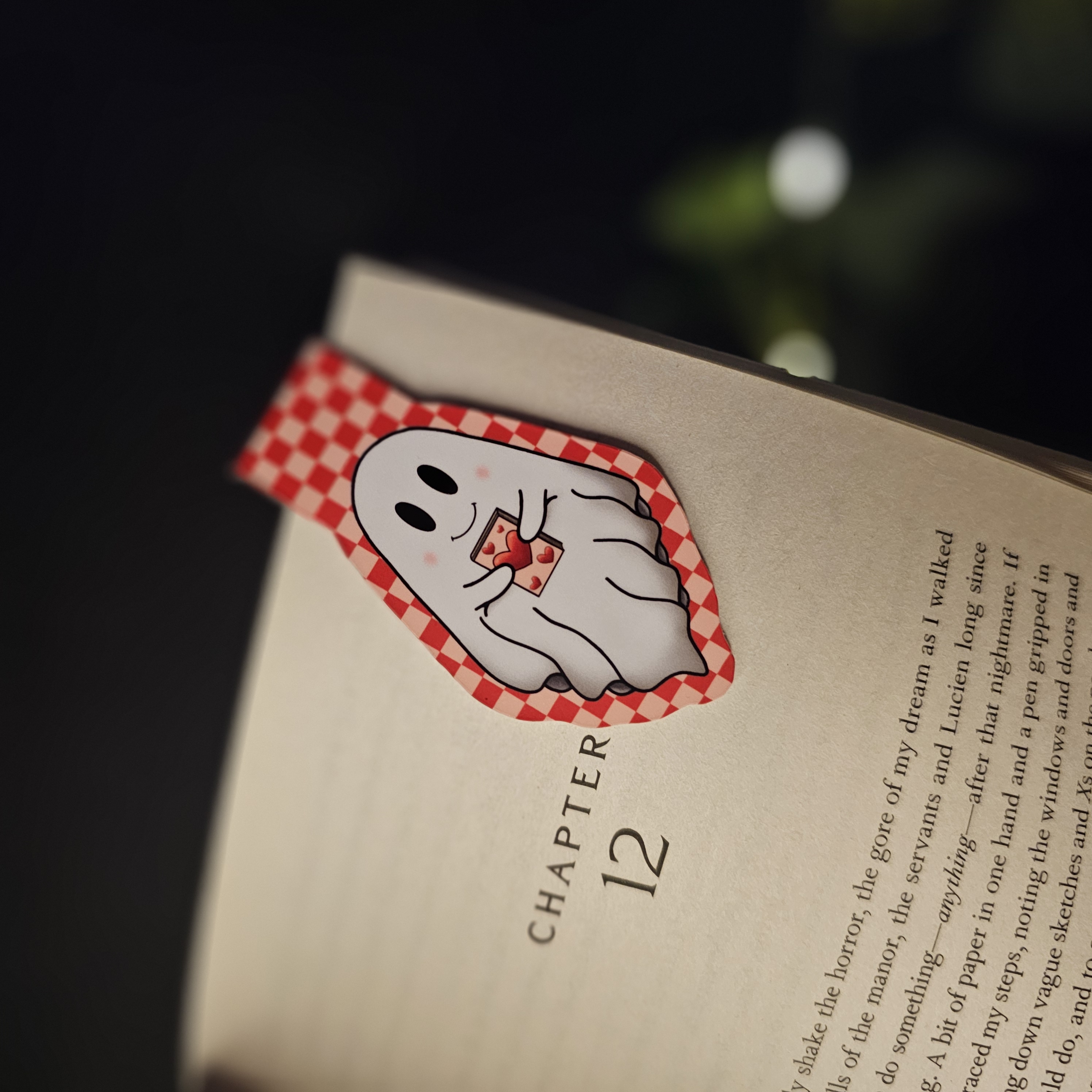 Bookish Ghostie Magnetic Bookmark