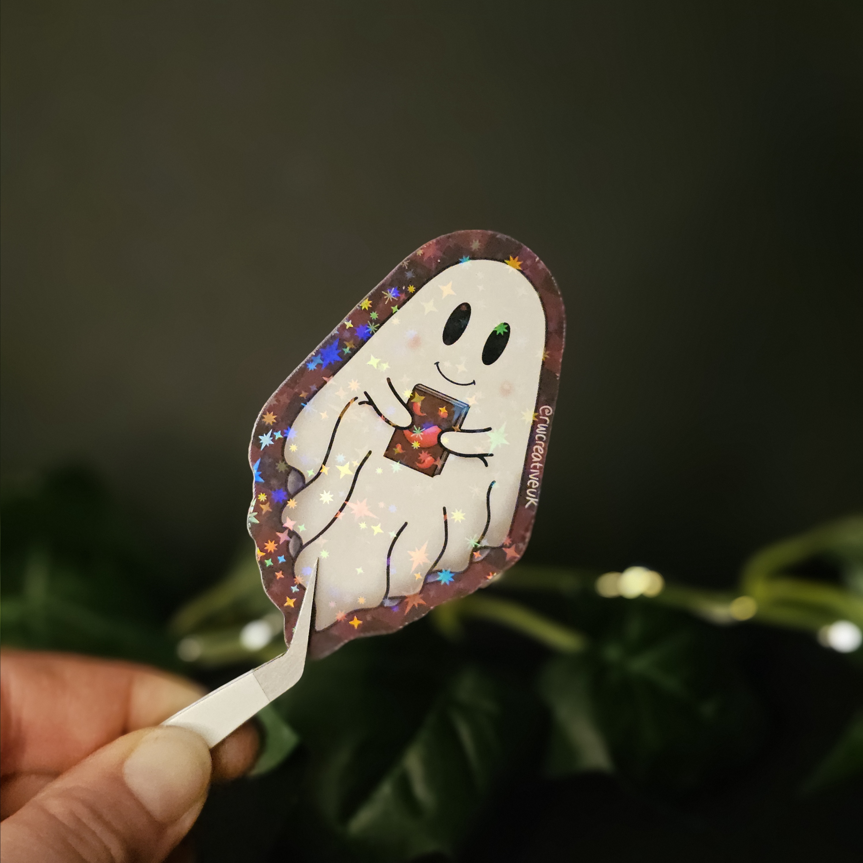 Bookish Ghostie Sticker