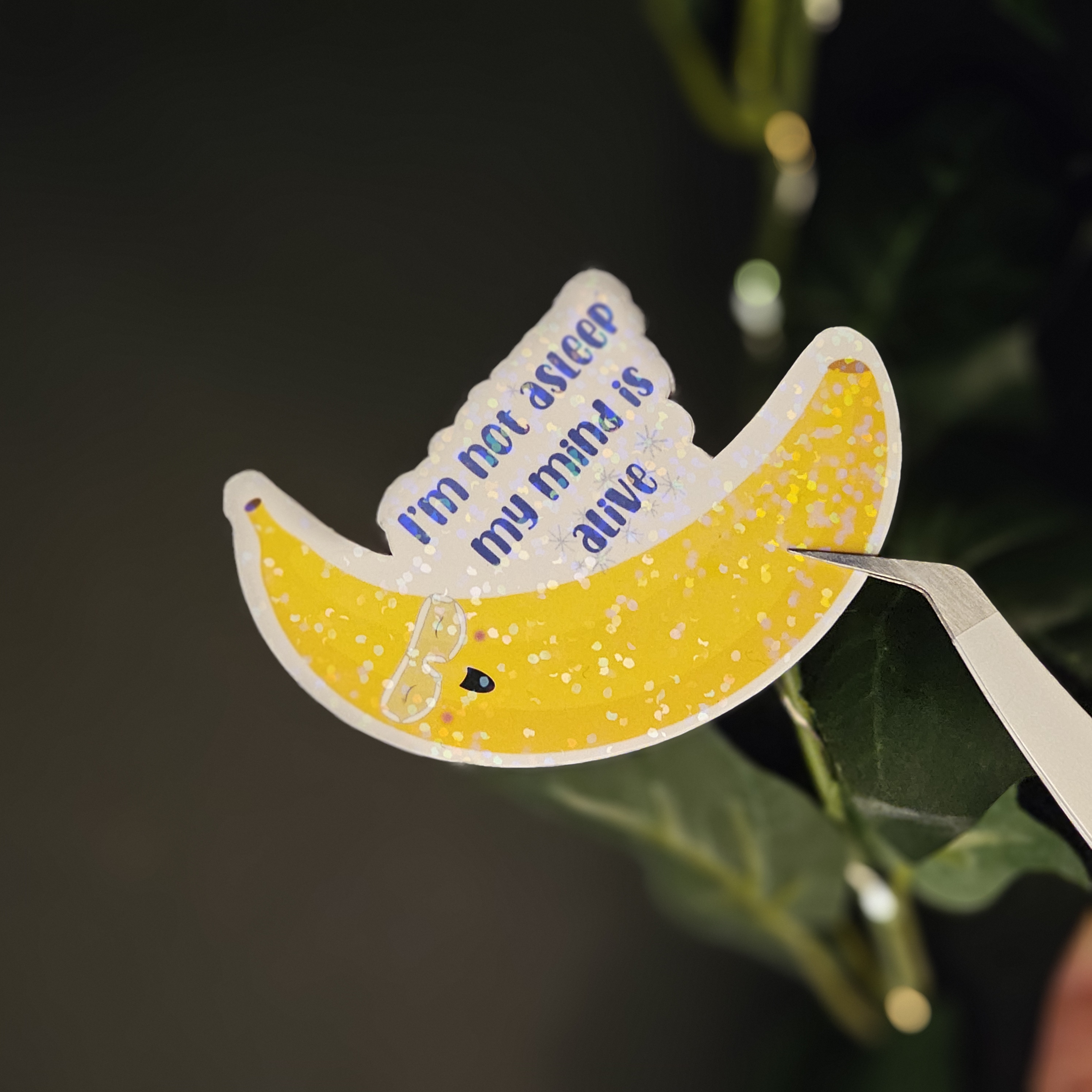 My Mind is Alive Banana Sticker