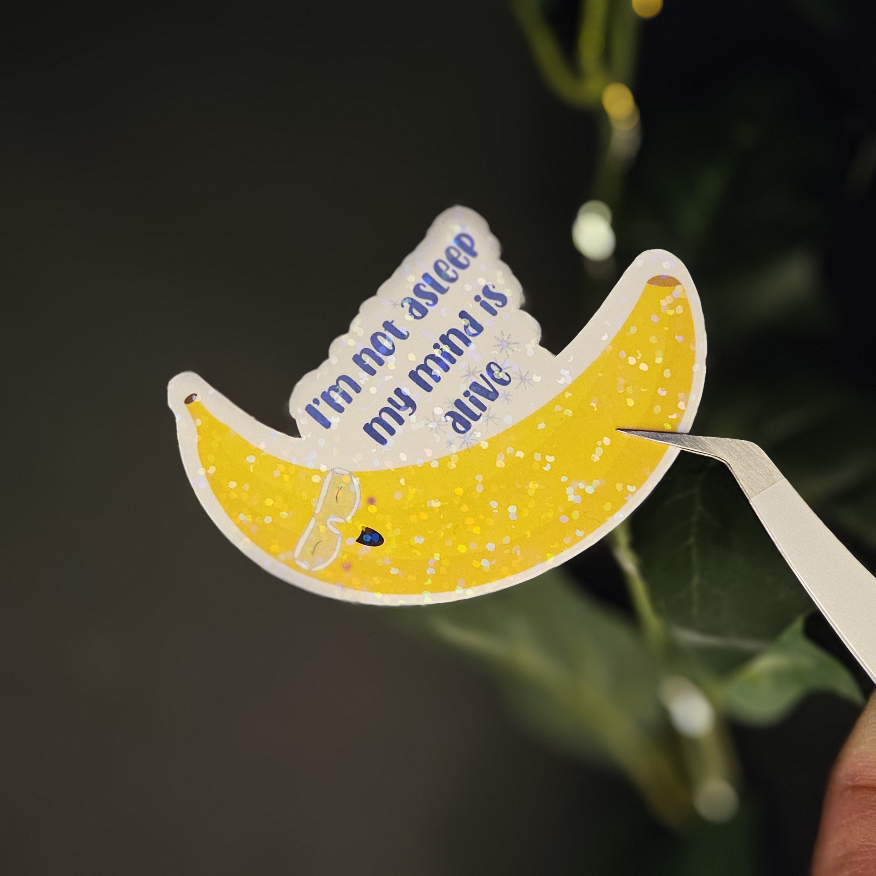 My Mind is Alive Banana Sticker